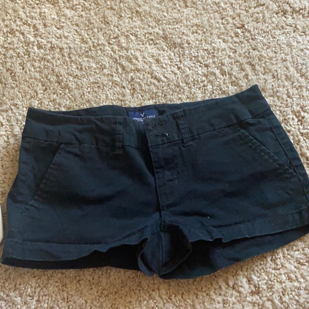 Black booty shorts